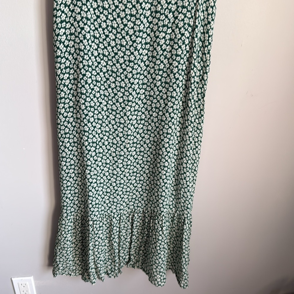 REFORMATION Nikita Midi Floral Green Dress 12 - Picture 4 of 13
